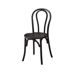Chaise MONET WOOD, noire
