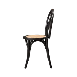 Chaise MONET WOOD RT, noire