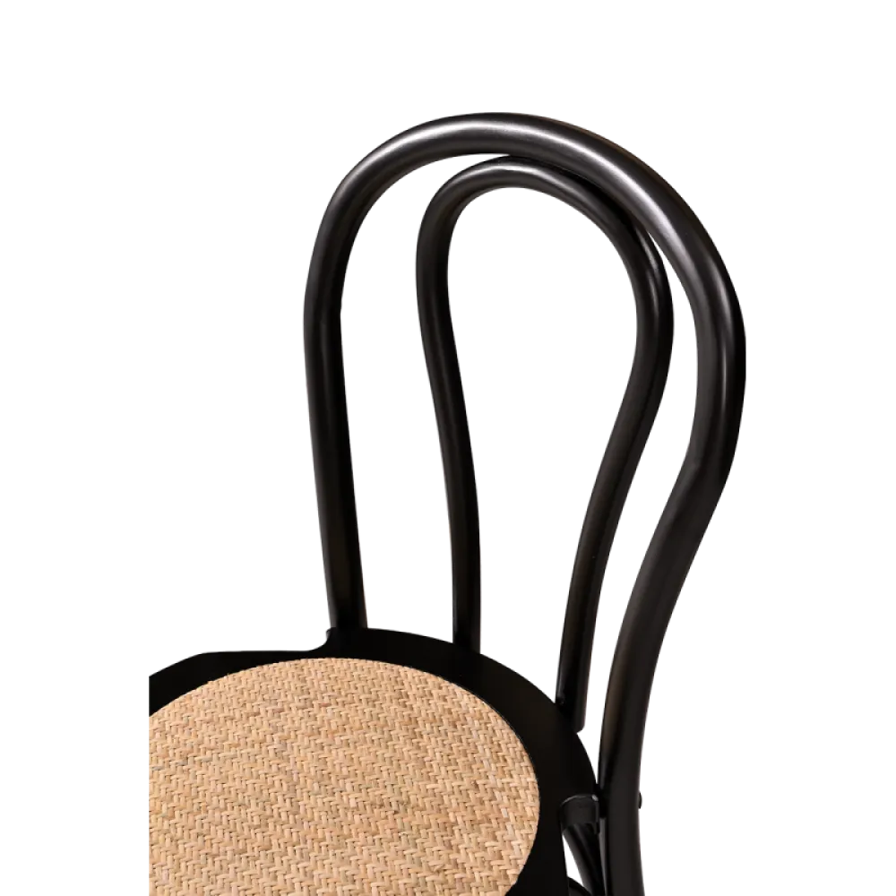 Chaise MONET WOOD RT, noire (KDR/MONET.WOOD.RT.6001/JK/STM)