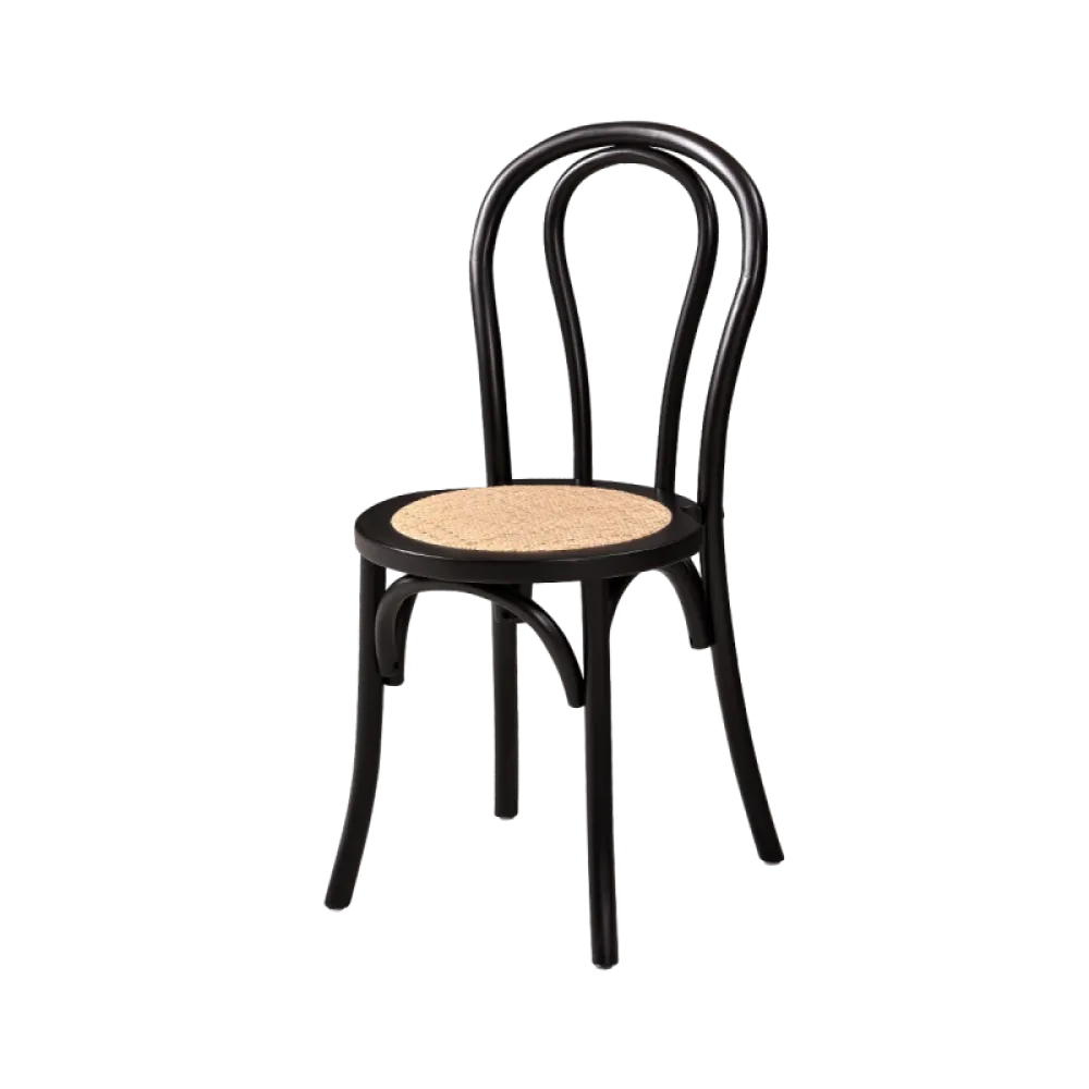 Chaise MONET WOOD RT, noire (KDR/MONET.WOOD.RT.6001/JK/STM)