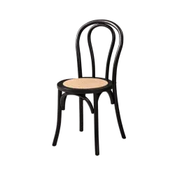 Chaise MONET WOOD RT, noire